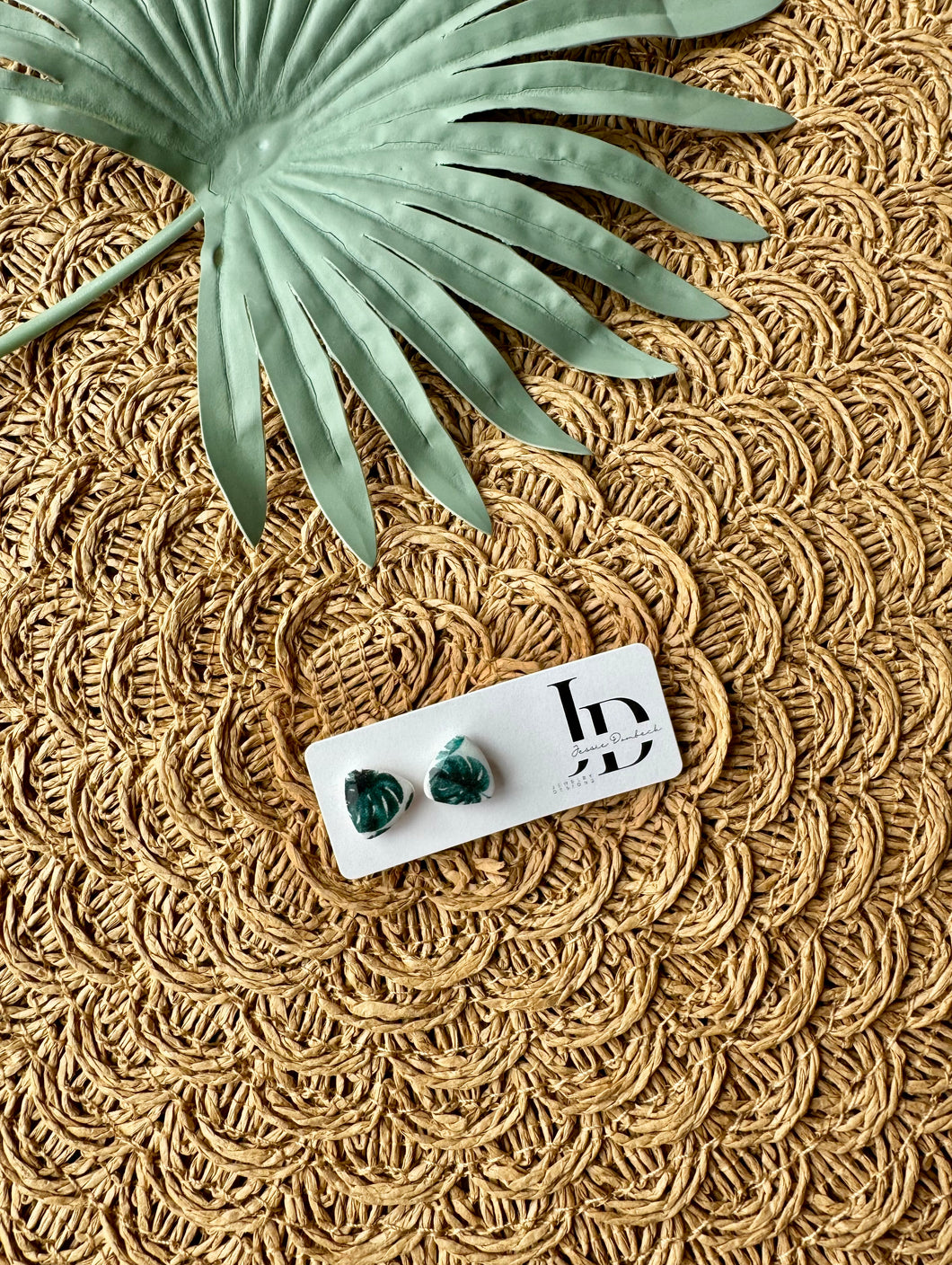 Monstera Leaf Studs