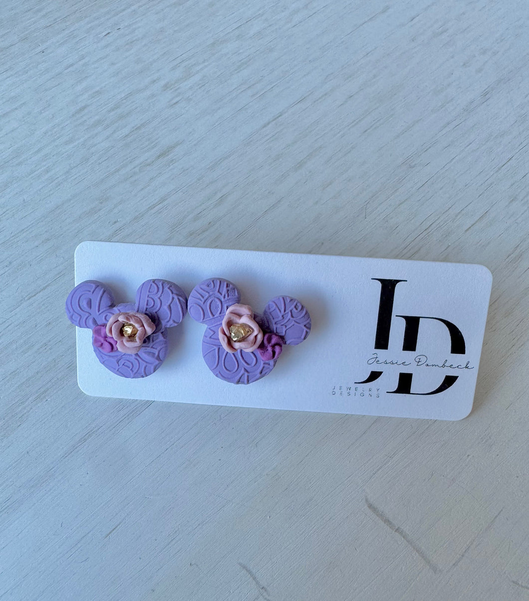 Large Lost Princess Mouse Studs