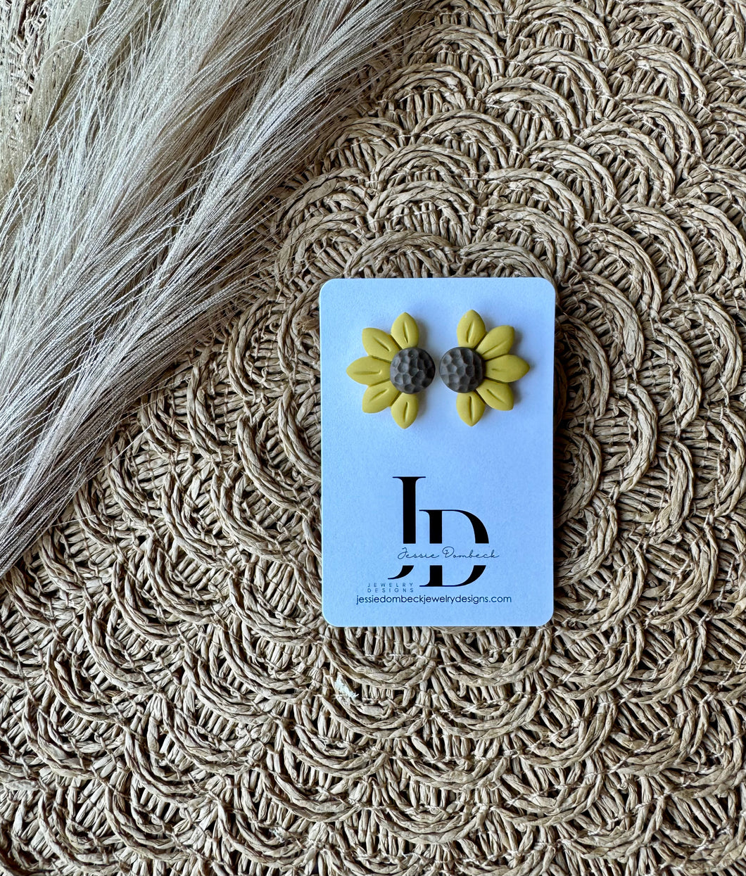 Half Sunflower Studs