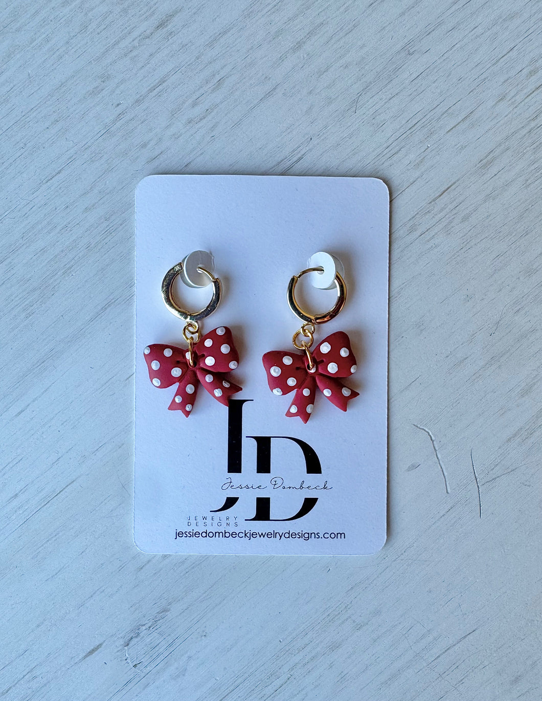Polka Dot Bow Huggies