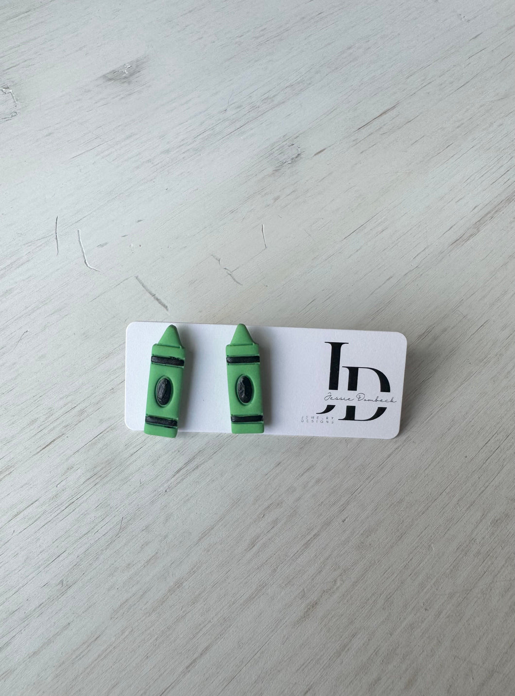 Green Teal Studs