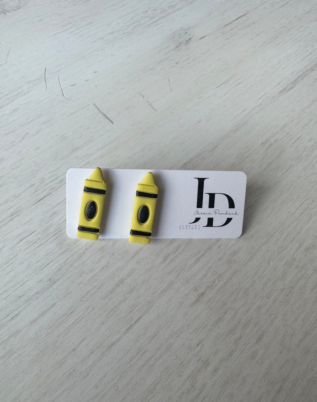 Yellow Crayon Studs